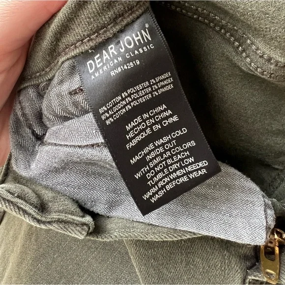 DEAR JOHN GISELE HIGH RISE ANKLE SKINNY JEANS IN CYPRESS size 27 - Picture 7 of 8